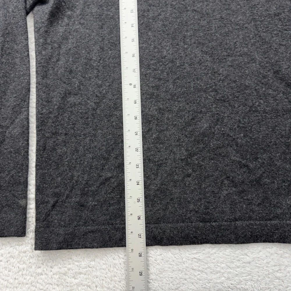 Banana Republic Men's 100% Cashmere V-Neck Sweater Dark Gray‎ Size XL